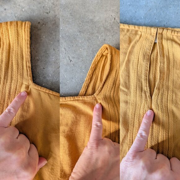 Madewell Mustard Yellow Esperanza Side Tie Wide Leg Jumpsuit size XXL - Picture 6 of 9